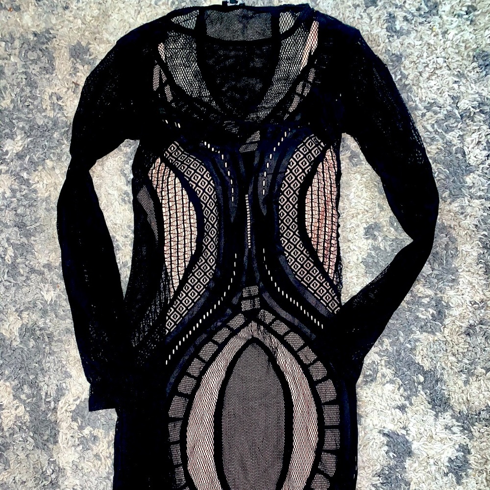Black stretchy dress